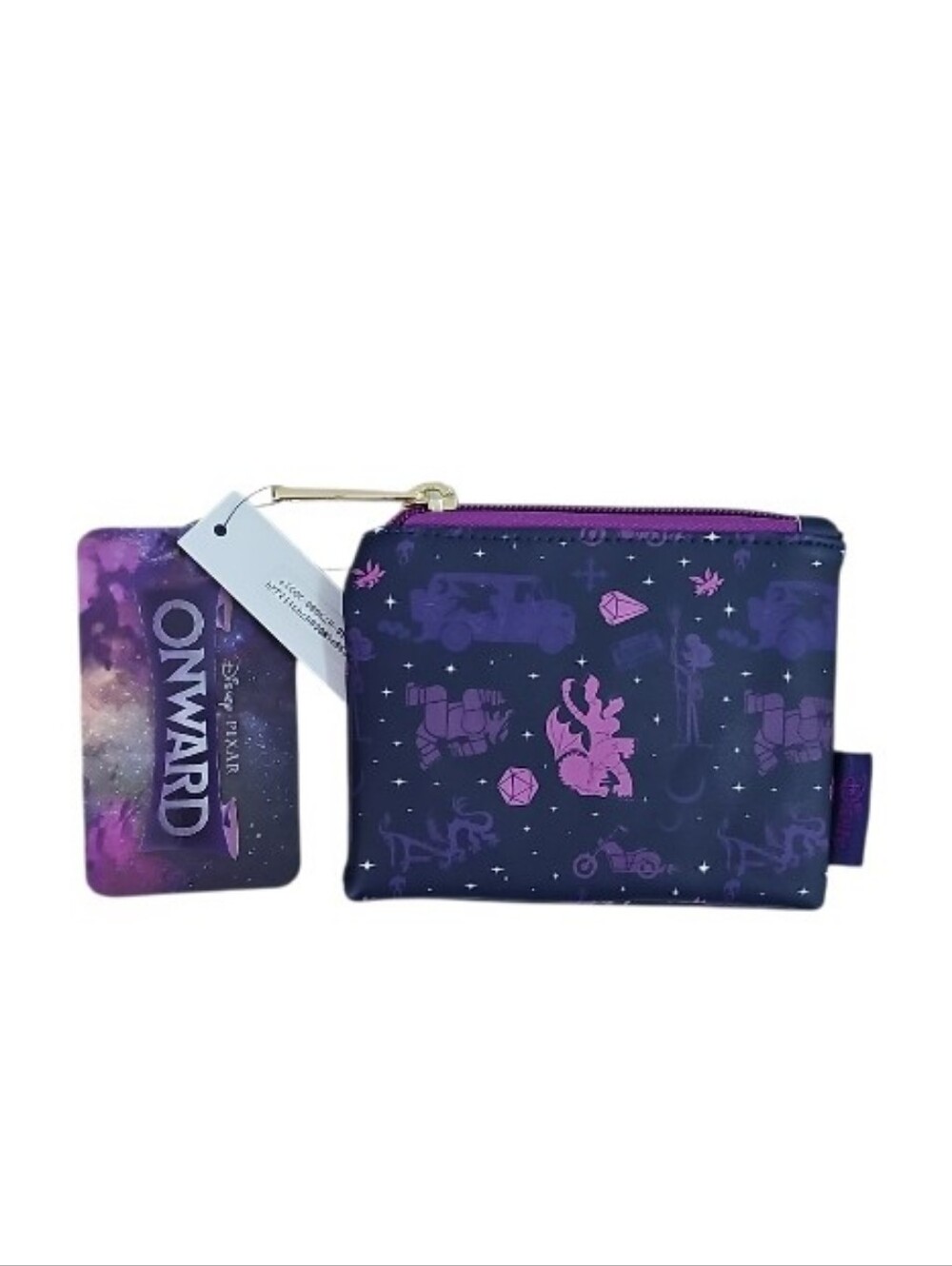 Loungefly Disney Pixar Onward Zip Coin Purse Wallet NWT Fantasy Adventure Rare